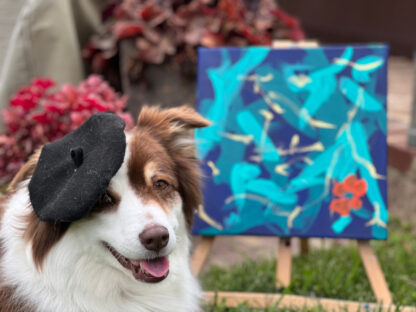 Painting dog Ivy Kite