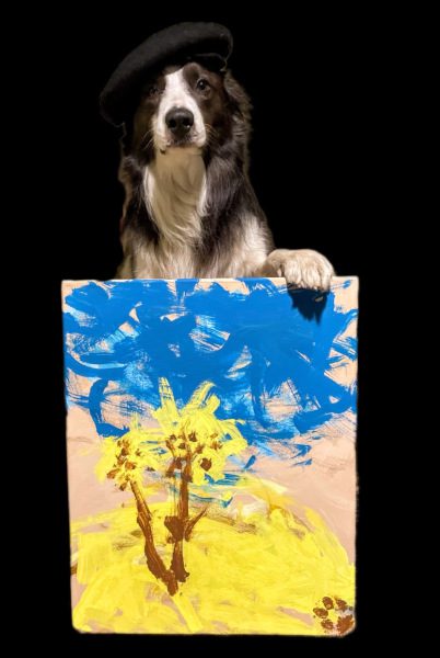 painting dog Leonard Lee
