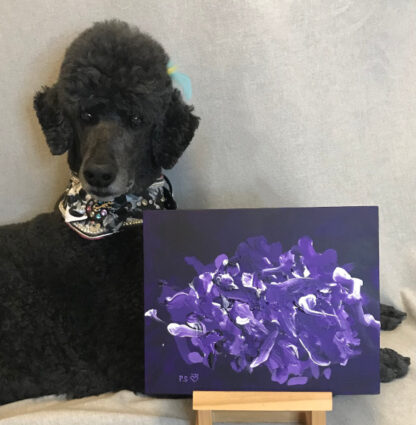 painting dog artist Pawcasso Sapphire