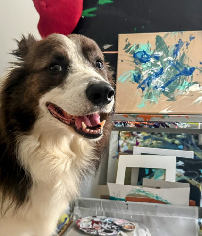 Ripple Effect by Leonard Lee 2025 Tripawds Dog Art Auction