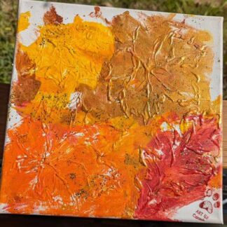 Autumn Leaves by Carmine 2025 Tripawds Dog Art Auction