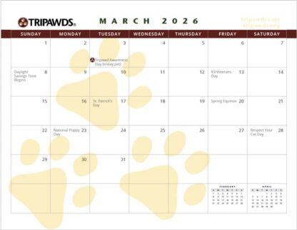 2026 Tripawds Calendar