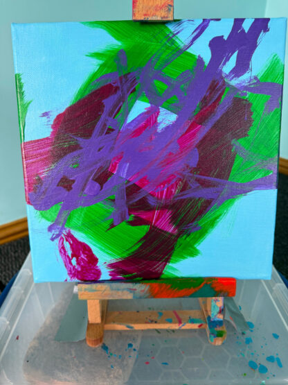 Purple Rain by Leo 2025 Tripawds Dog Art Auction