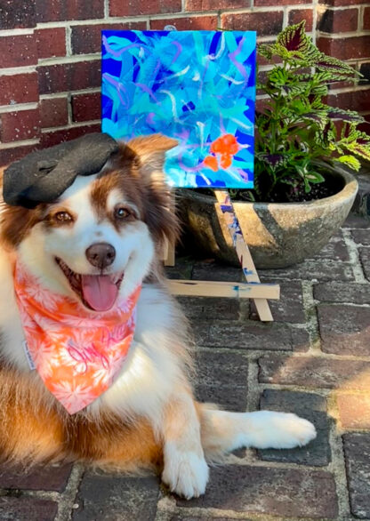 Ocean Breeze by Ivy Kite 2025 Tripawds Dog Art Auction