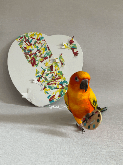 My Heart Flys with Colour by Koa 2025 Tripawds Dog Art Auction