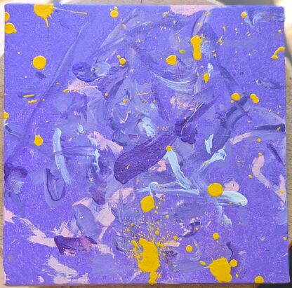 Lilacs on Spin Cycle by Kennie 2025 Tripawds Dog Art Auction