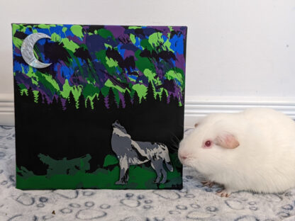 Aurora Night by Picasso Piggies 2025 Tripawds Dog Art Auction