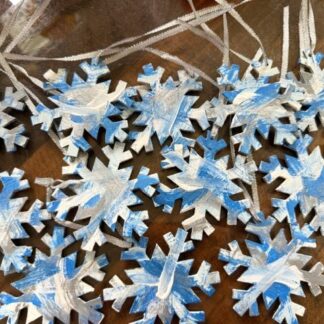 Frosty Snowflake Tree Ornaments